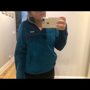 PRETTY BLUE PATAGONIA FLEECE PULLOVER